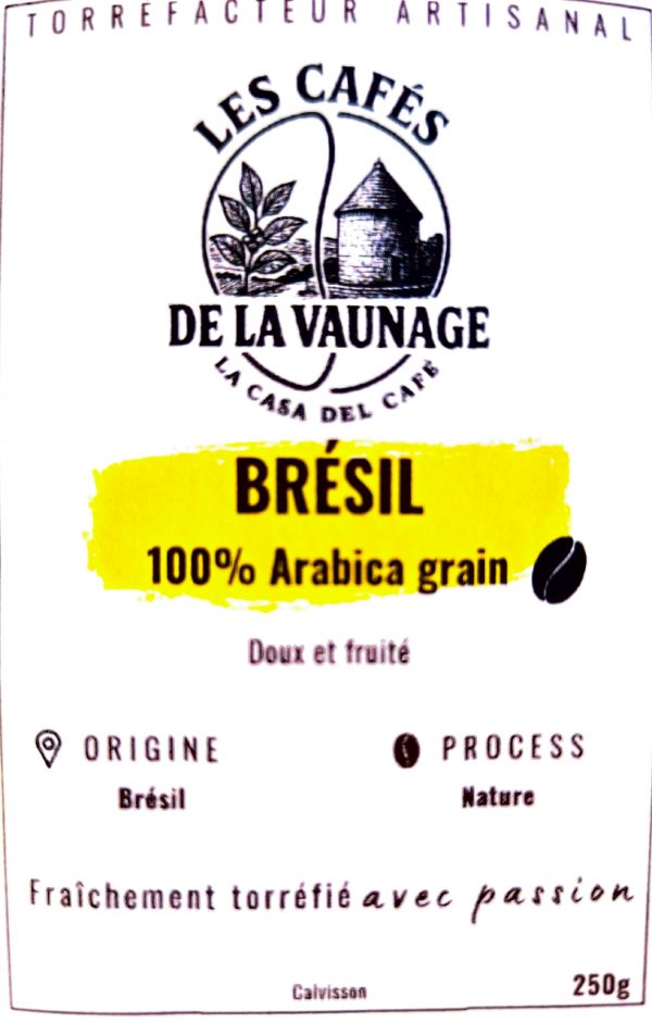 Les cafés de la Vaunage - Brésil - paquet de 250gr