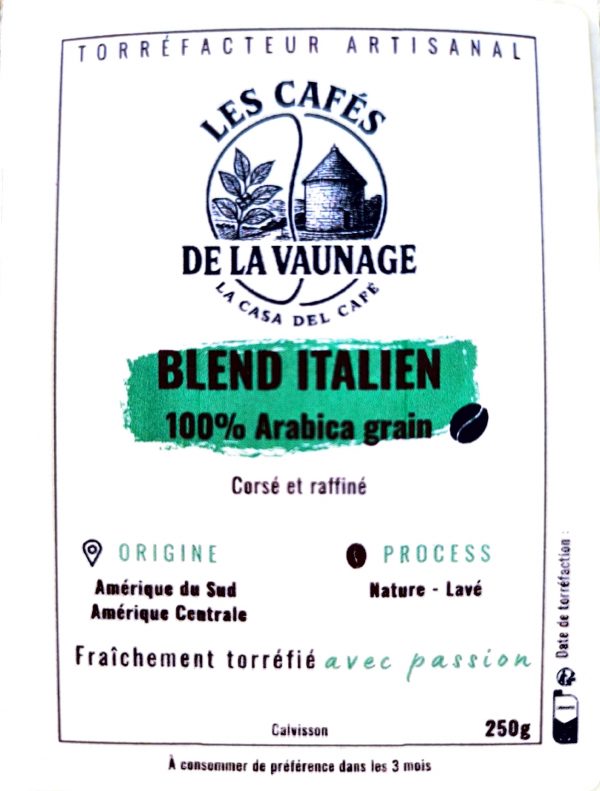 Les cafés de la Vaunage - Blend italien - paquet 500GR
